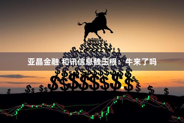 亚晶金融 和讯信息魏玉根:牛来了吗